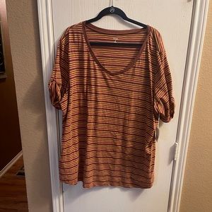 Ana Stripped T-shirt Size 2x NWT